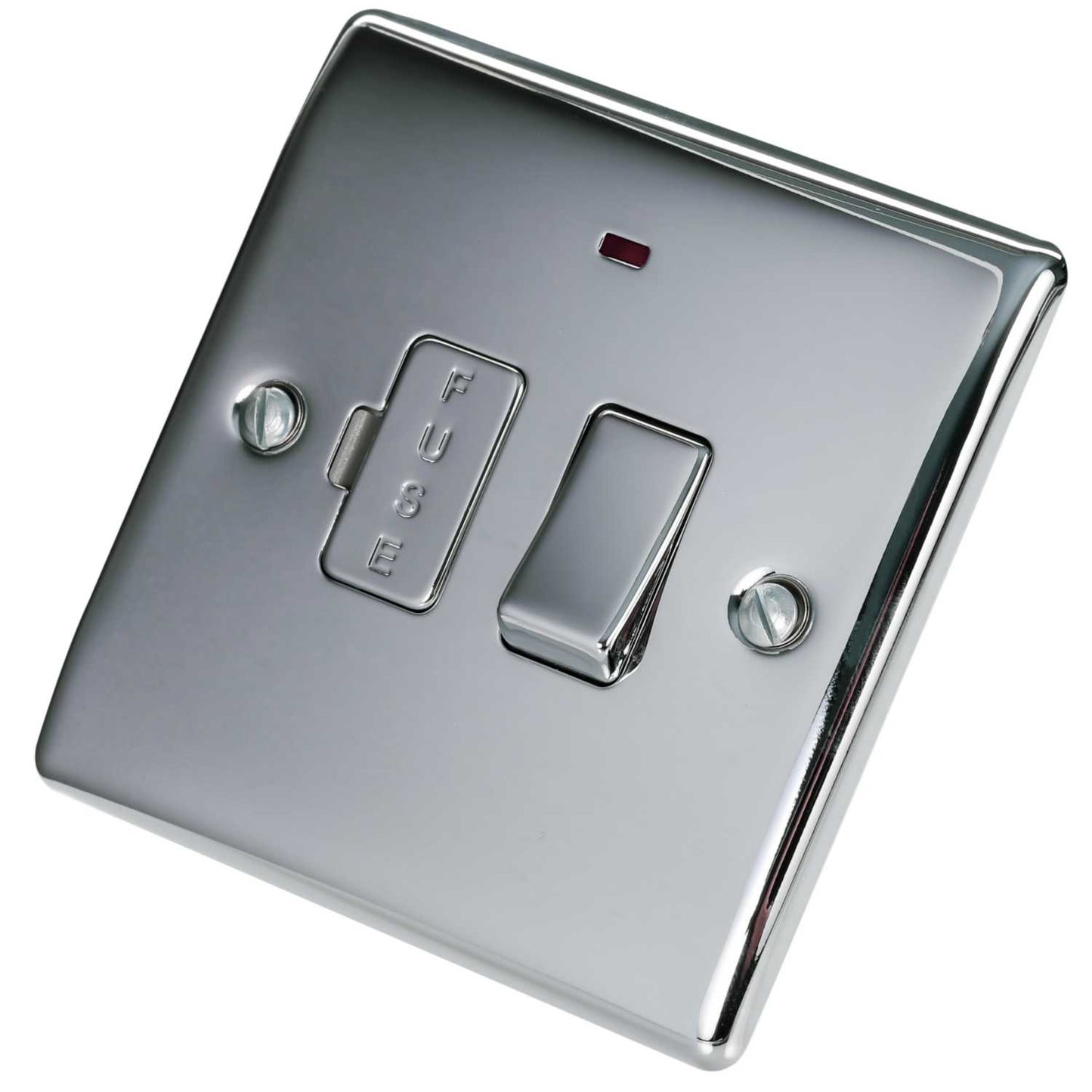 BG 13A Switched Fused Spur with Neon Polished Chrome