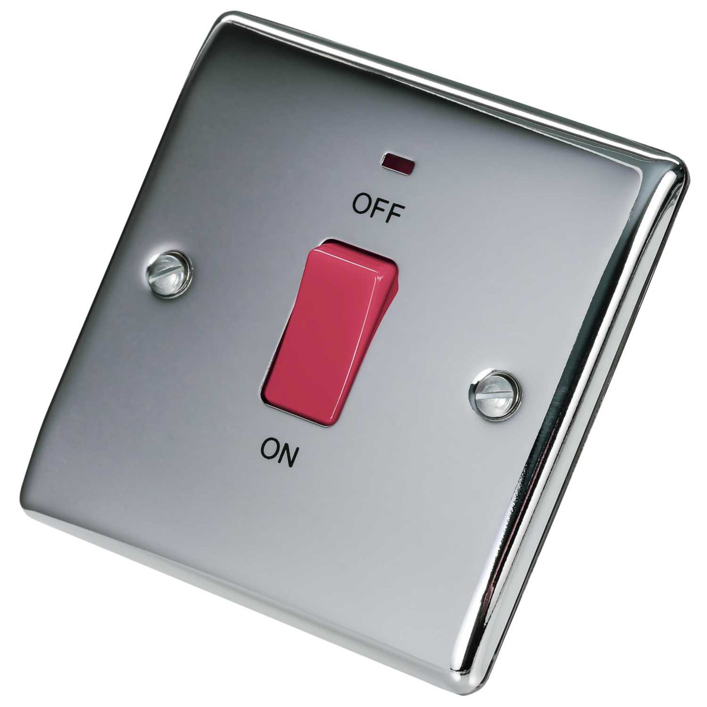 BG 45A DP 1 Gang Switch with Neon Polished Chrome
