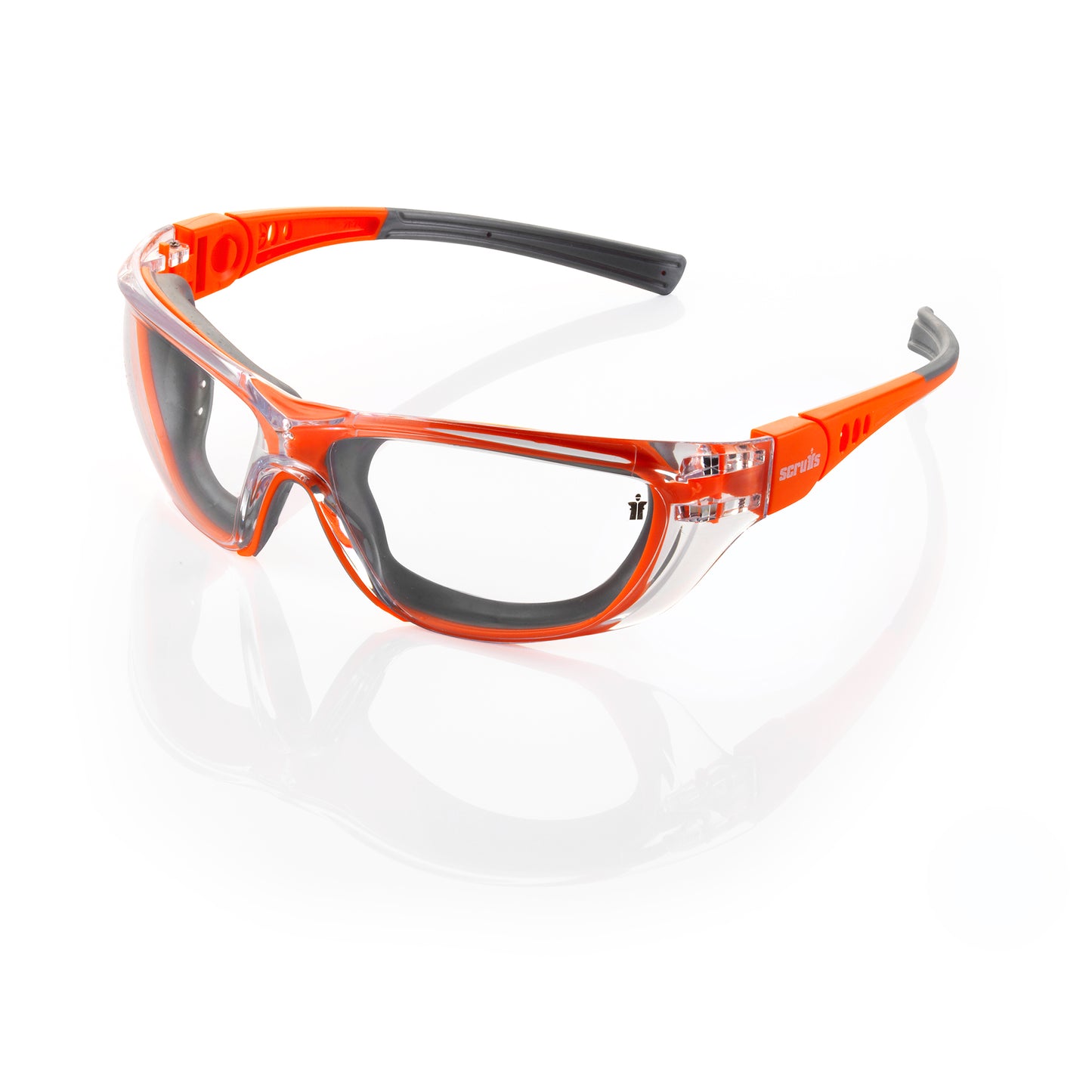 Scruffs Falcon Lightweight Anti Fog Safety Glasses Orange