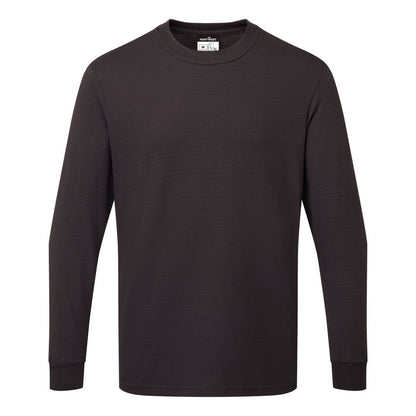 Anti-Static ESD Long Sleeve T-Shirt, 4XL, R, Navy