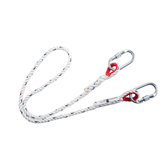 Single Rope 1.5m Restraint Lanyard, , R, White