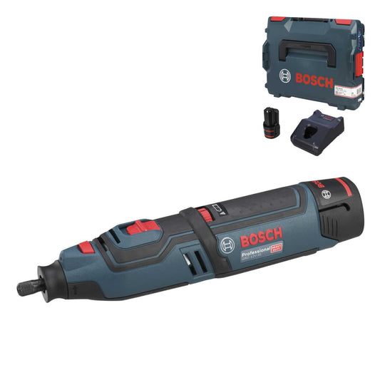 Bosch GRO 12V-35 12V Rotary Tool with 2 x 2.0Ah Batteries