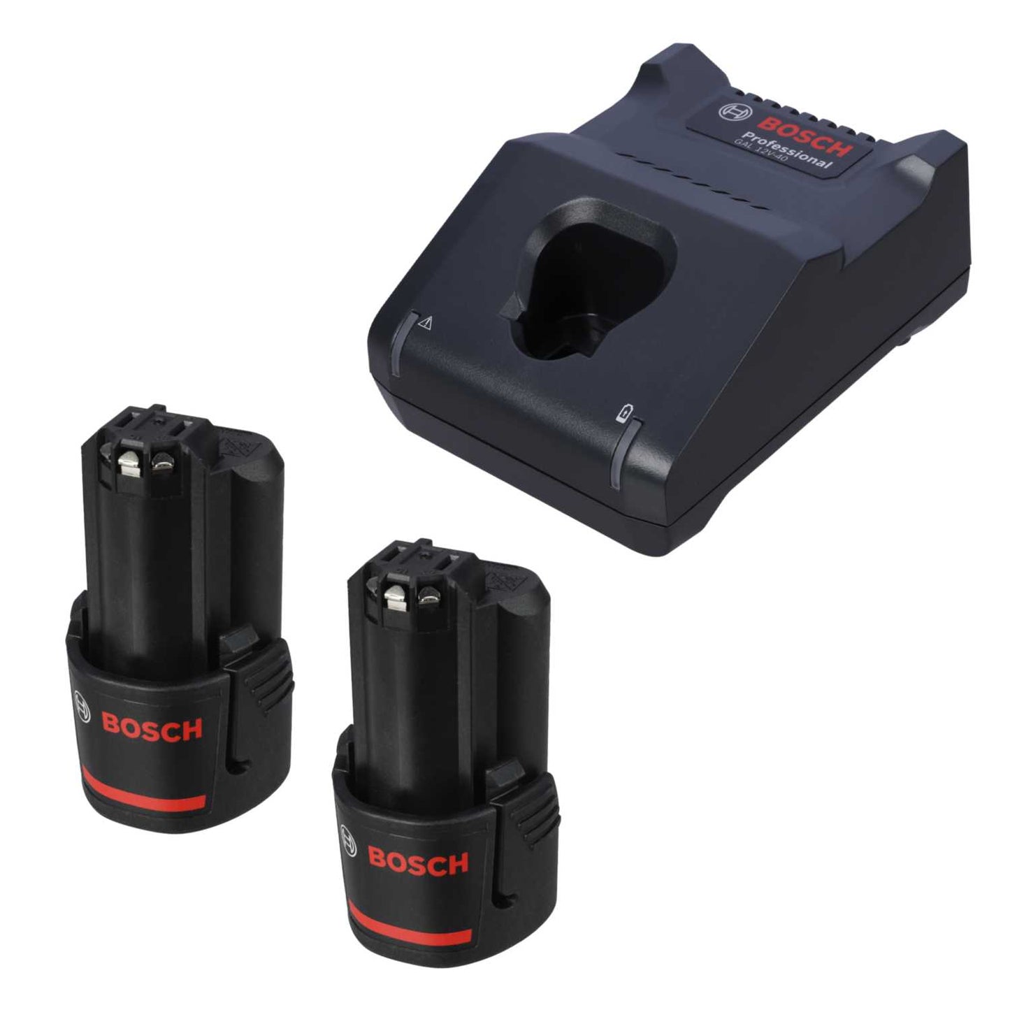 Bosch 1600A019RE 12V Charger and 2 x 3.0Ah Battery Kit