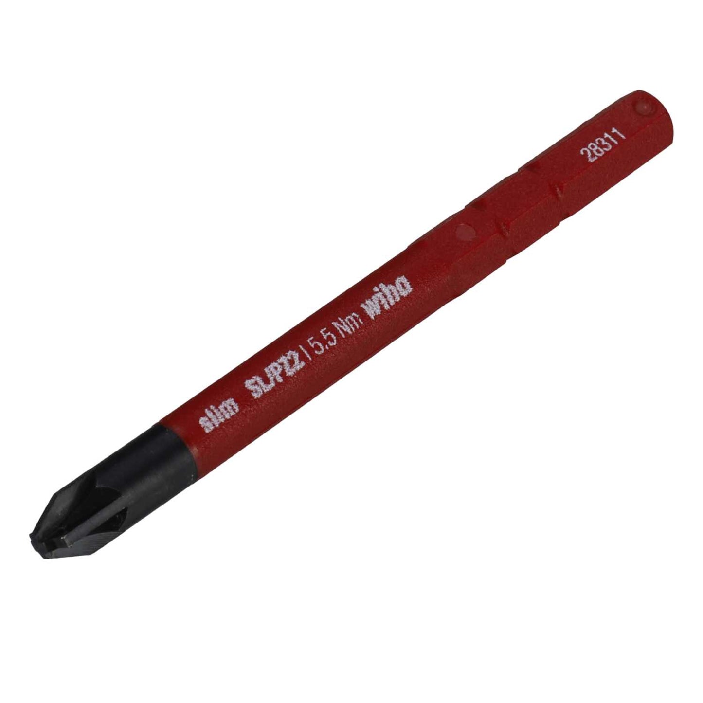 Wiha PZ2/SL2 x 75mm Slimbit VDE Interchangeable Screwdriver Blade