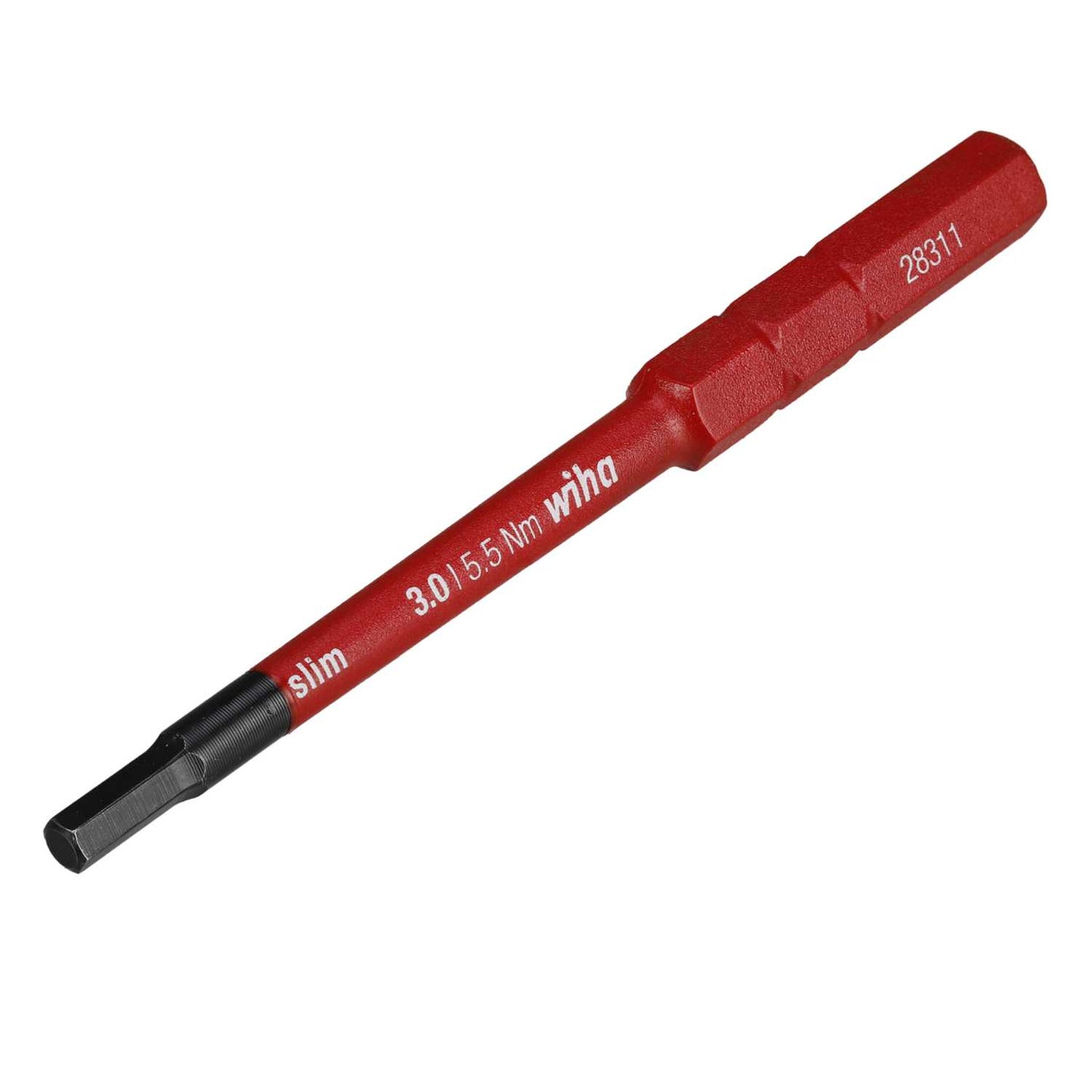 Wiha 3mm x 75mm Slimbit VDE Hex Interchangeable Screwdriver Blade