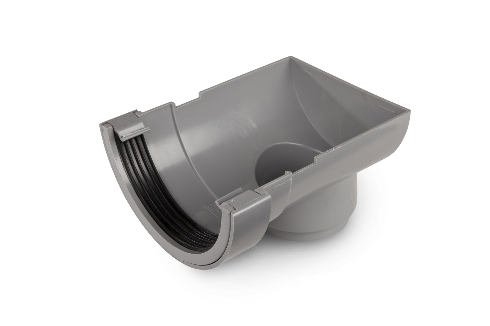 OSMA 0T007 ROUND PVCU STOPEND OUTLET 112mm 0T007G GREY