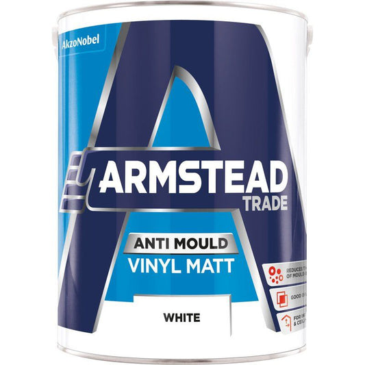 ARMSTEAD TRADE ANTI-MOULD VINYL MATT EMULSION 5l WHITE 5218581