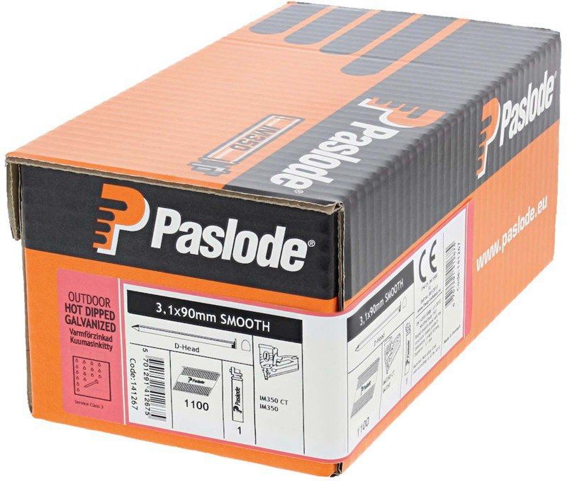 PASLODE 141267 90MM ST HDGV NAILS BOX 1100