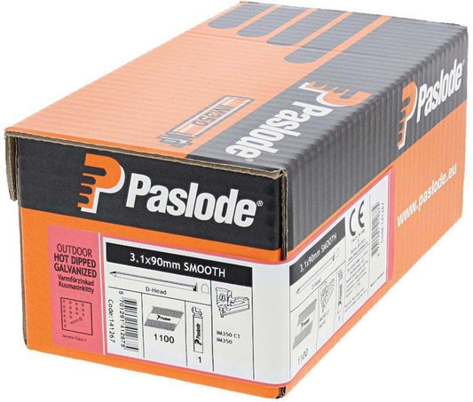 PASLODE 141267 90MM ST HDGV NAILS BOX 1100