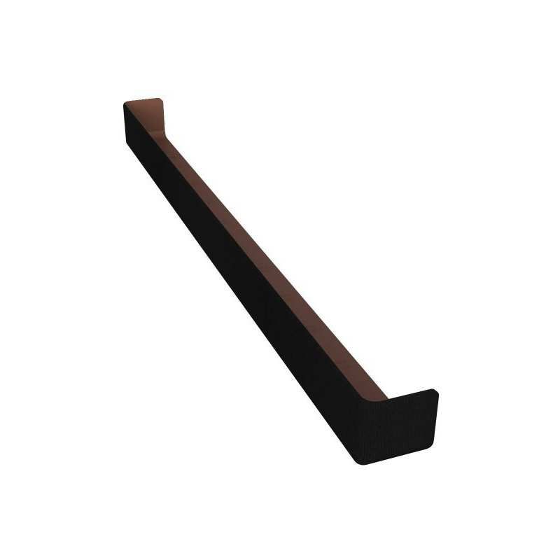 FREEFOAM SQUARE DOUBLE CORNER 600mm WOODGRAIN BLACK FWXXWGB