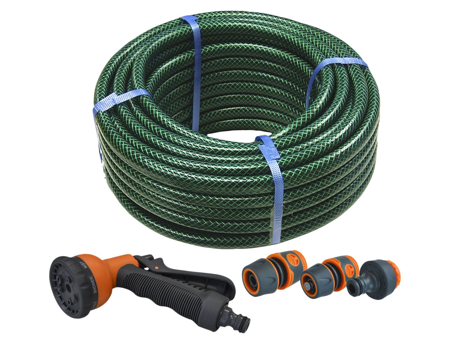FAITHFULL FAIHOSE30AV HOSE PIPE 30m C/W SPRAY GUN & FITTINGS