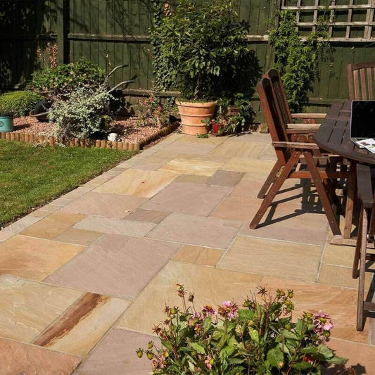 GLOBAL STONE 600 SERIES NATURAL SANDSTONE PROJECT PACK 15.30m2 COUNTRY BUFF CBSP1530