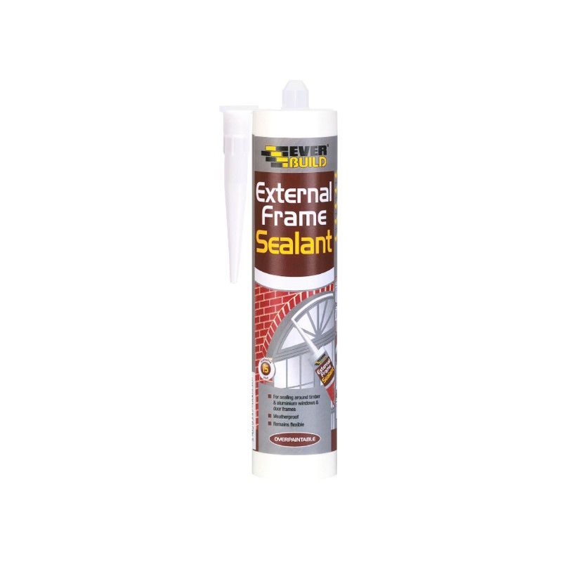Everbuild External Frame Sealant Brown 290ml EXTBN