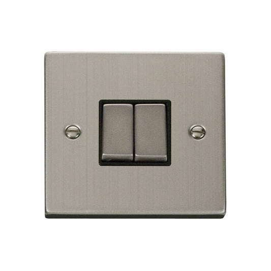 CLICK VPSS412BK 2 GANG WAY INGOT 10AX MG