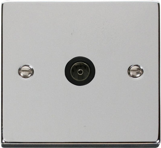 CLICK VPCH065BK 1G SINGLE COAXIAL OUTLET POL CHR