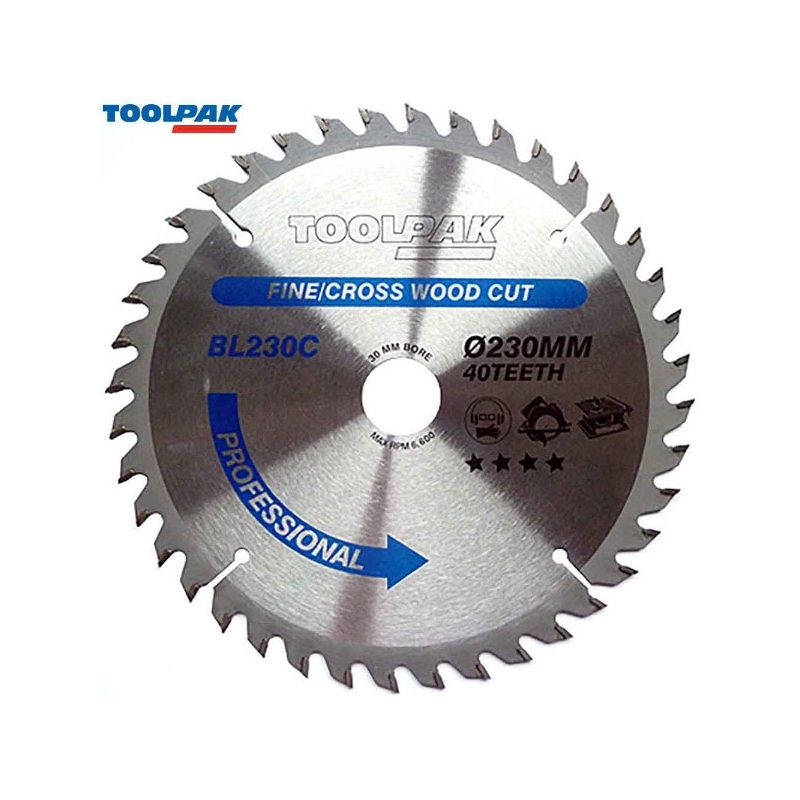 TOOLPAK BL230C 230MM X 30MM X 40T TCT BLADE