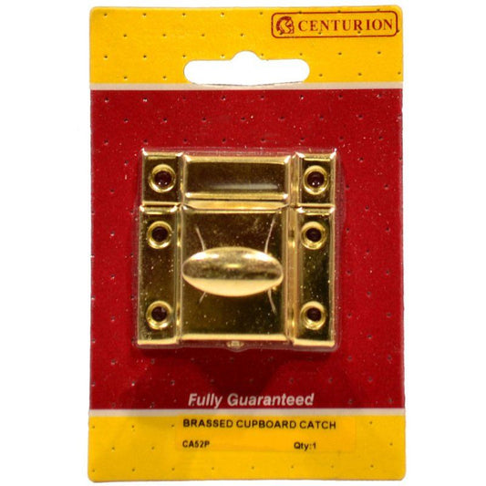 CENTURION CA52P ELECTRO BRASSED 55mm CUPBOARD CATCH