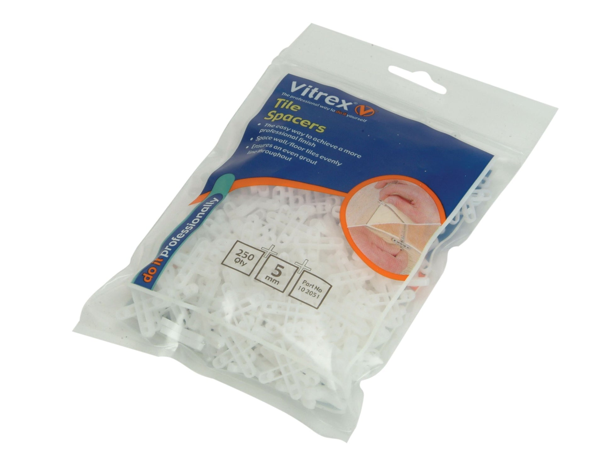 VITREX VIT102041 FLOOR TILE SPACERS 4mm (PACK 250)