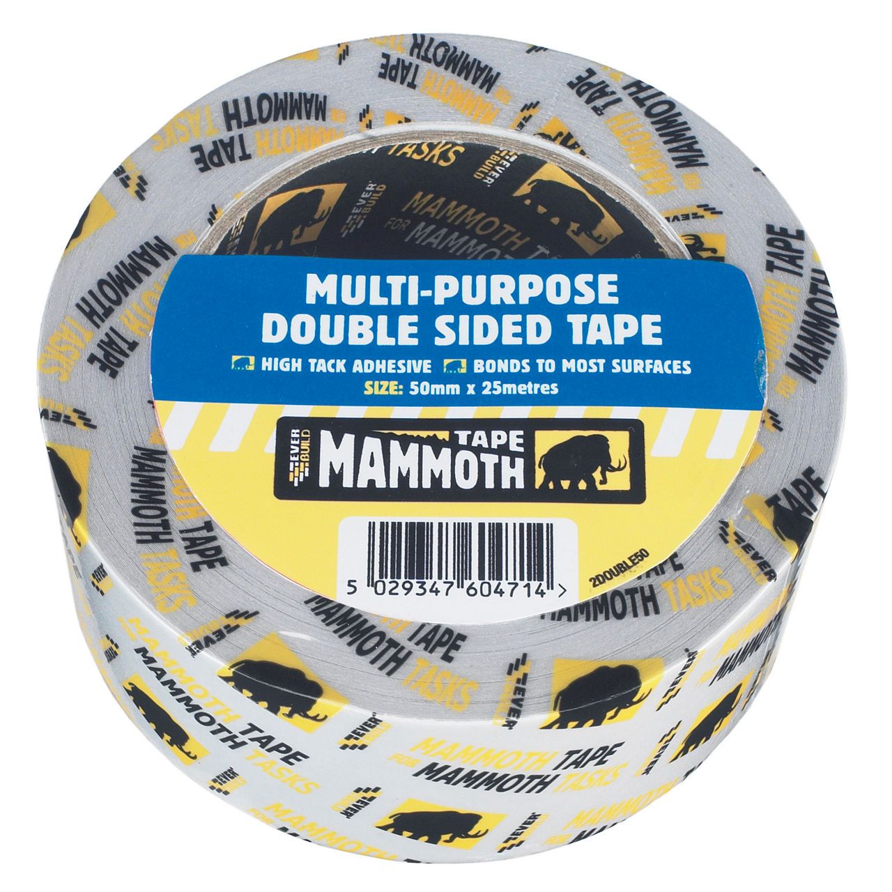 Everbuild Mammoth Mp Double Side Tape 25M x 50mm 2DOUBLE50