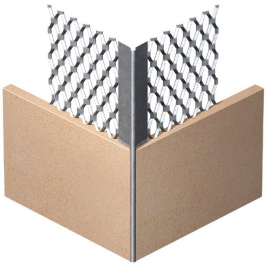 EXPAMET MINI MESH PERF ANGLE BEAD GALVANISED 3m 595A3000
