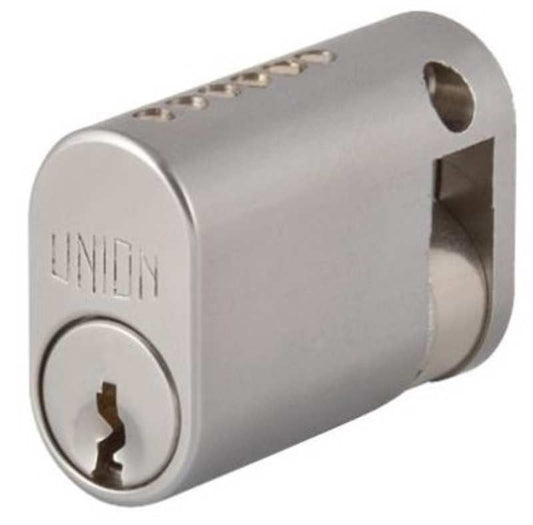 UNION OVAL PROFILE SINGLE CYLINDER SATIN CHROME JP2X1-SC-A EZZ437B (OX P)