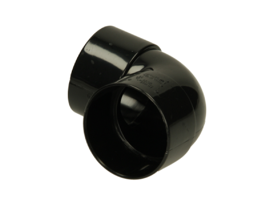 POLYPIPE MUPVC WASTE KNUCKLE BEND 32mm x 90deg MU112B BLACK