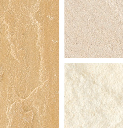 BRADSTONE NATURAL SANDSTONE PAVING 600 x 600 x 22mm FOSSIL BUFF 07599