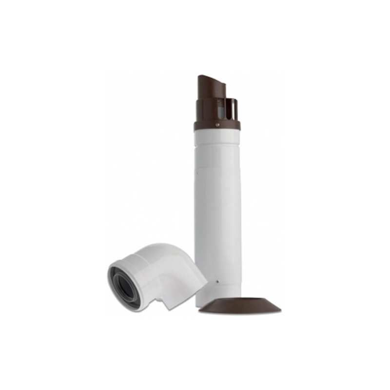 BAXI/MAIN/POTTERTON STANDARD TELESCOPIC FLUE KIT WHITE 720599401 104671