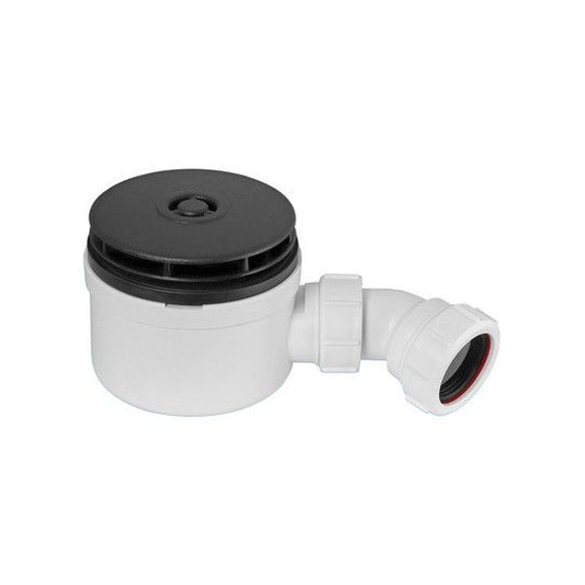 MCALPINE ST90MB10-70 SHOWER TRAP BLACK GRID 90mm 61020112