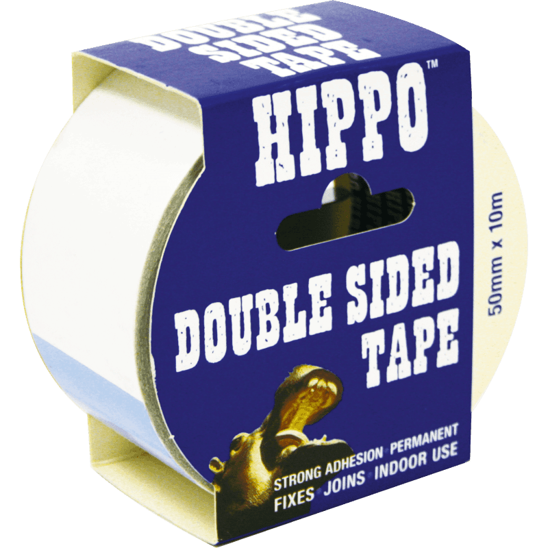 HIPPO DOUBLE SIDED TAPE 50mm x 10m H18403