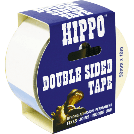 HIPPO DOUBLE SIDED TAPE 50mm x 10m H18403
