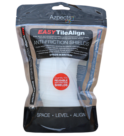 AZPECTS (DTS) EASYSCAPE EASYTILEALIGN ANTI FRICTION SHIELD PACK (100) CLEAR 6520