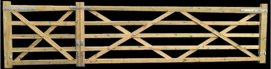 DENBIGH TIMBER 5 x 3'8" SAWN TANALISED 5 BAR FIELD GATE 5BARFIELD5FTSPTG