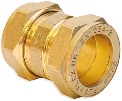 FLOWFLEX COMPRESSION STRAIGHT COUPLING 15mm OP901.05