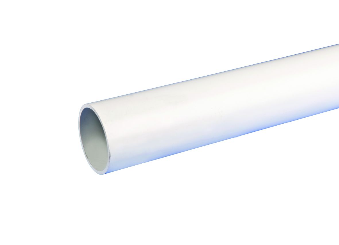 OSMAWELD 2W073 PP PIPE PLAIN ENDED 50mm x 3m 2W073W WHITE
