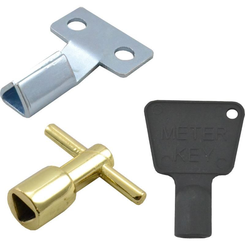 CENTURION EA08P GAS/ELECTRIC METER BOX KEY POLISHED BRASS