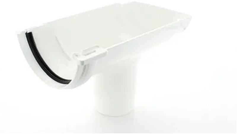 MARLEY CLIPMASTER STOP END OUTLET 112mm WHITE ROC2W
