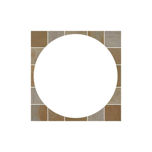 PAVESTONE SANDSTONE SQ.OFF KIT FOR 2.4m CIRCLE BUFF 01020006
