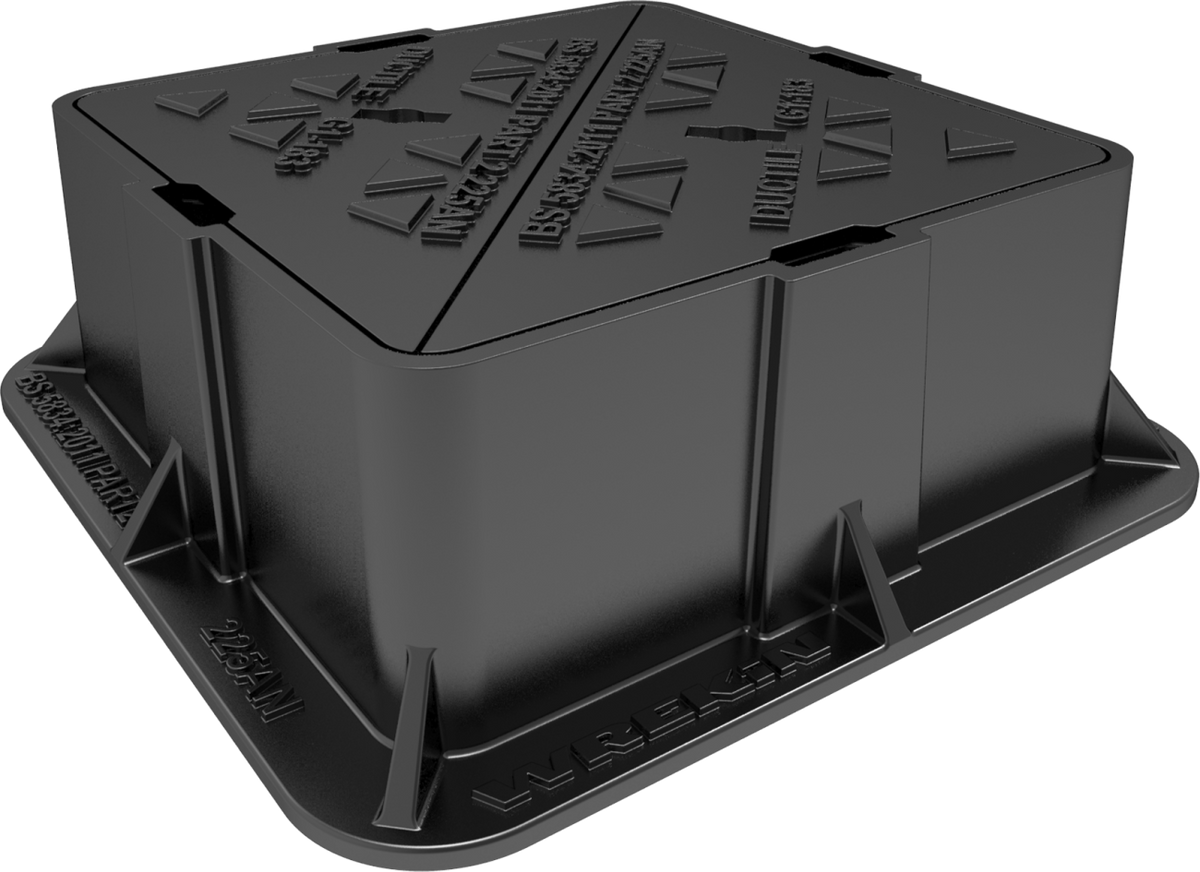 WREKIN (A190) 225 x 225 x 100mm GRADE A DI SURFACE BOX DBT0A4/2222