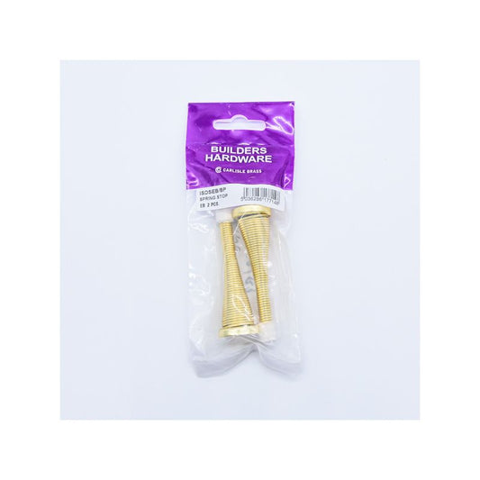 SPRING DOOR STOP (PACK 2) BRASS ISDSEB/RP