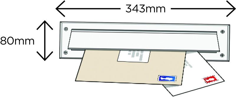 EXITEX LETTERPLATE SEAL NO FLAP WHITE 1.01.0212.0000.35