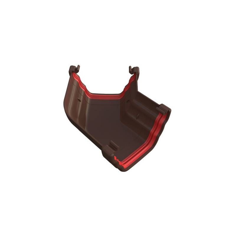 FREEFLOW OGEE GUTTER ANGLE 135deg LEATHER BROWN FRO604LB