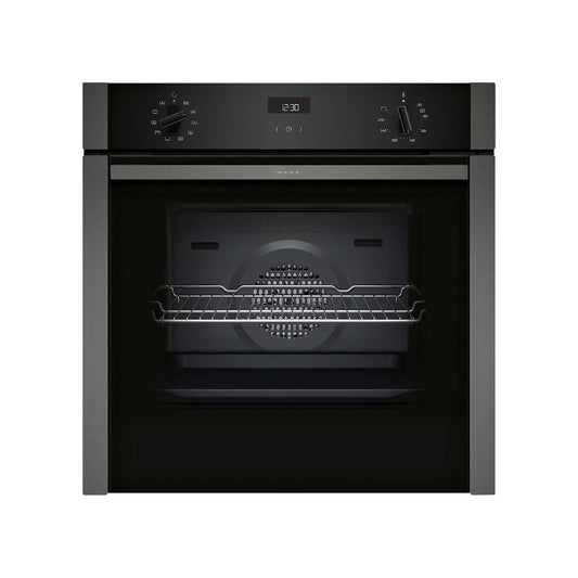 NEFF B3ACE4HG0B N50 SLIDE & HIDE SINGLE OVEN BLACK WITH GRAPHITE-GREY TRIM
