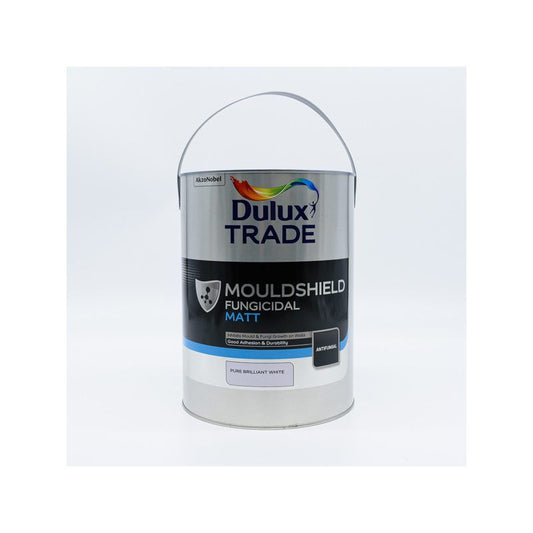 DULUX TRADE MOULDSHIELD FUNGICIDAL MATT PURE BRILLIANT WHITE 5l 5091535