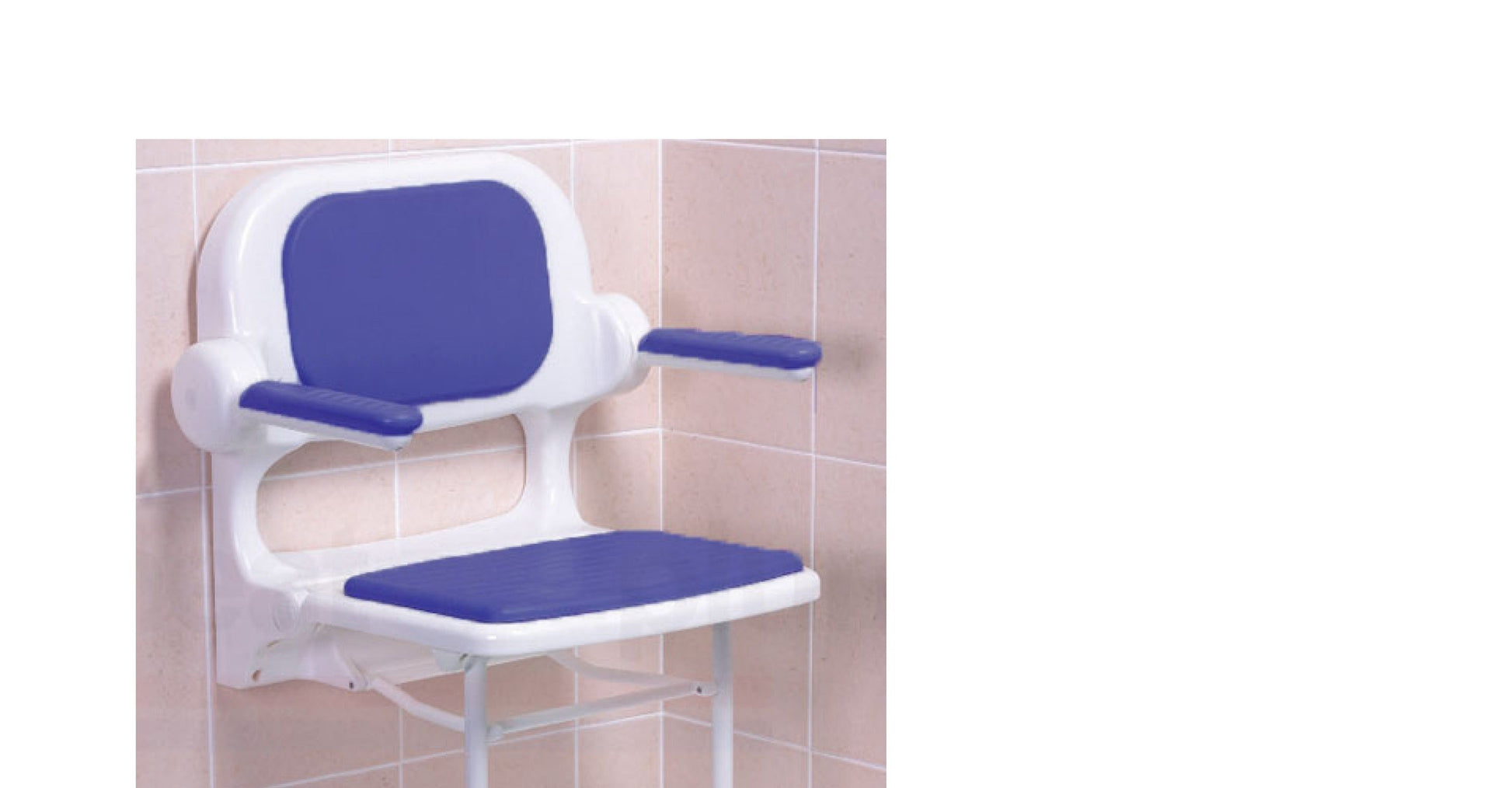 AKW 02230P 2000 SERIES BLUE PADDED SEAT WITH BLACK ARMS