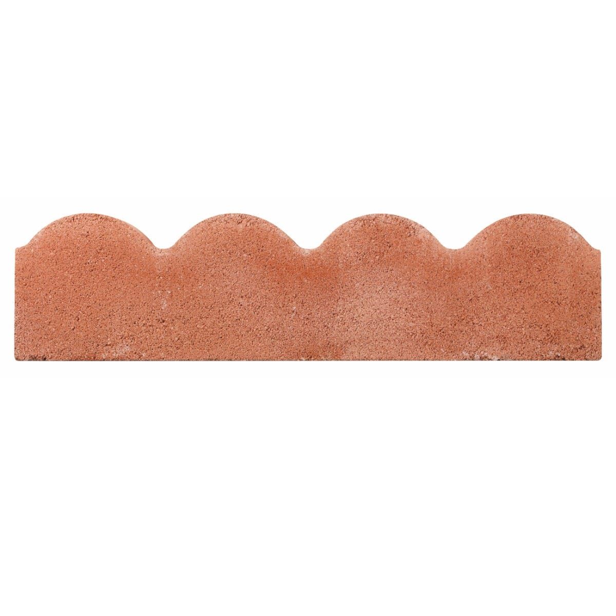 BRADSTONE SCALLOPED EDGING 150 x 50 x 600mm RED 20330