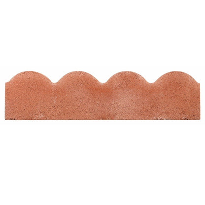 BRADSTONE SCALLOPED EDGING 150 x 50 x 600mm RED 20330