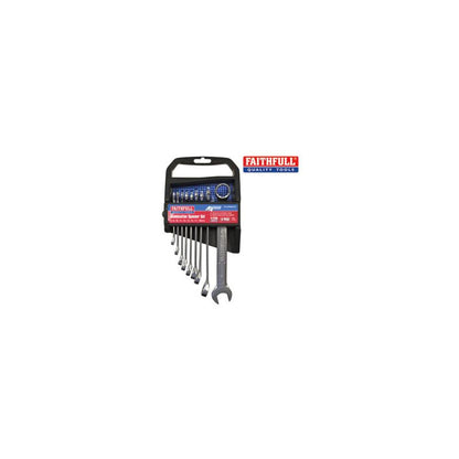 FAITHFULL FAISPASETC9 COMBINATION SPANNER SET CHROME (9 PIECE)