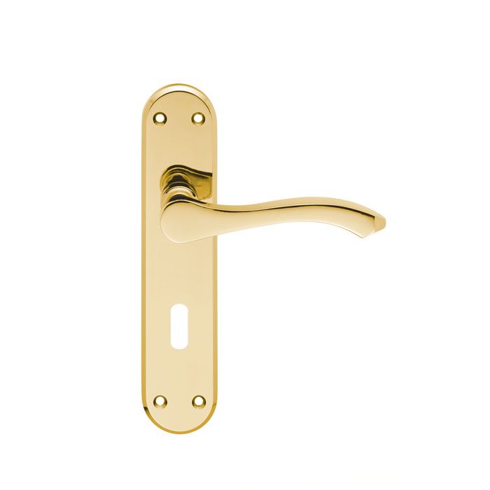 SEROZZETTA IXION LEVER LOCK HANDLES BRASS SZM366EB/RP