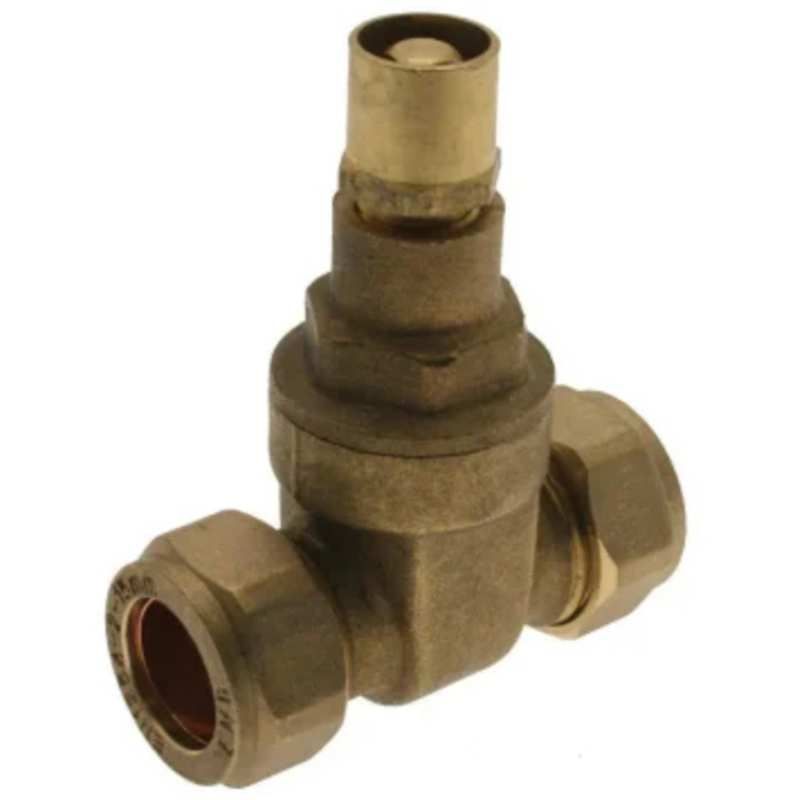 EMBRASS EP GATE VALVE LOCKSHIELD BRASS 22mm 302312